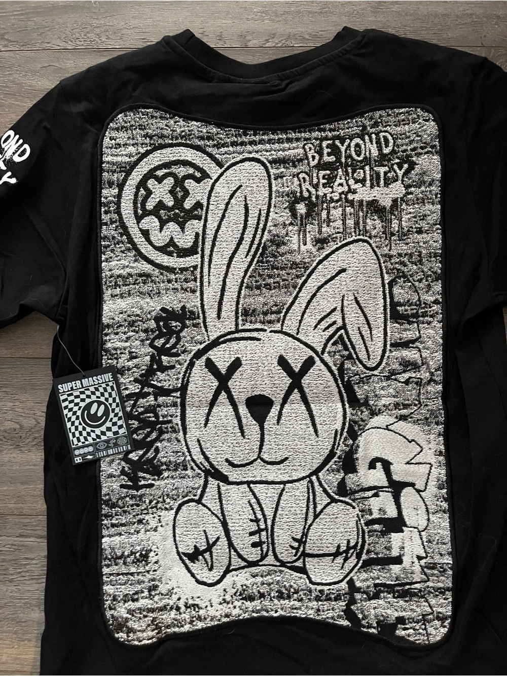 Super Massive Bunny Rabbit Tapestry Patch Shirt